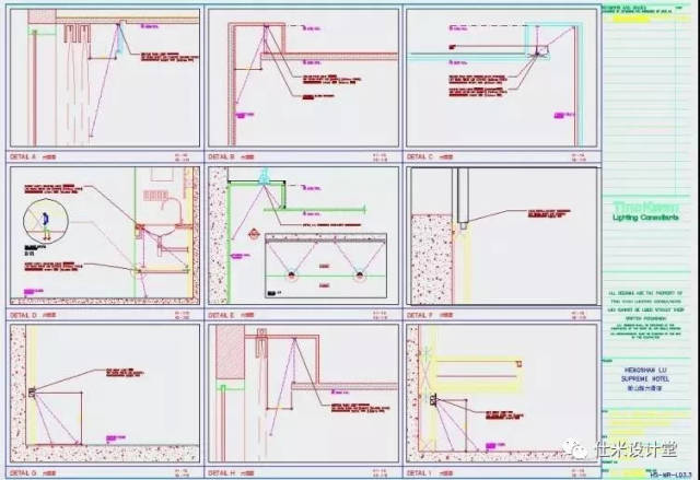 关永权丨酒店灯光照片设计丨cad施工图 方案效果图丨1