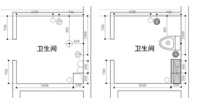 三:卫生间基本尺寸