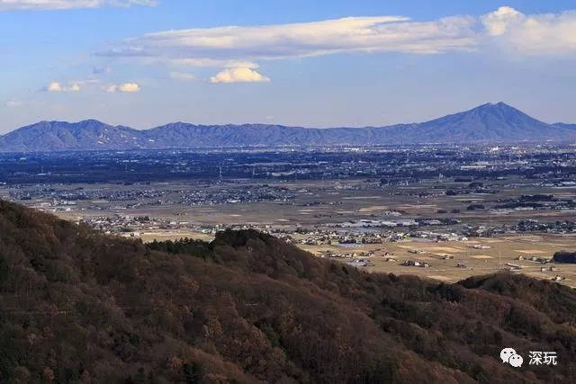 从筑波山眺望大平山