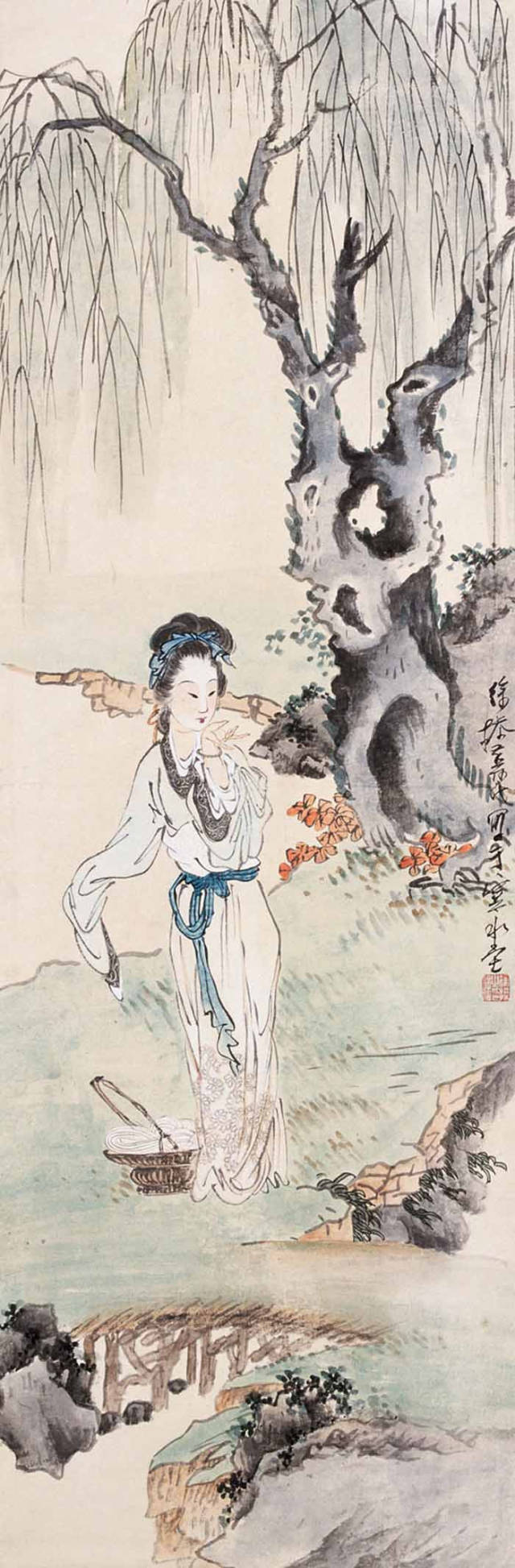 《仕女图》系列四:徐操《仕女图》绘画艺术欣赏