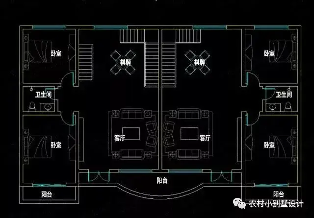 100套图纸精选22款农村双拼别墅:家有兄弟的就这样建房,果断收藏