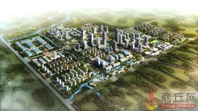 宁陵县特色商业区规划鸟瞰图
