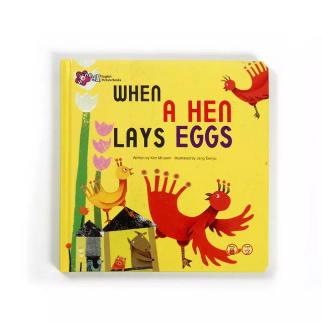 17,《when a hen lays eggs》 母鸡下蛋了 "它蹲坐在它的蛋宝宝上面