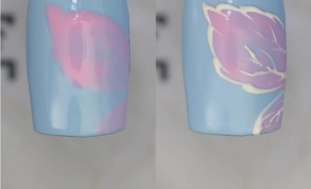 自学美甲教程,基本功初学 蝴蝶美甲的画法