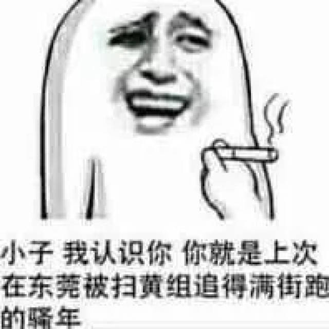 搞笑表情包:又是你小子,五次扫黄你都在场