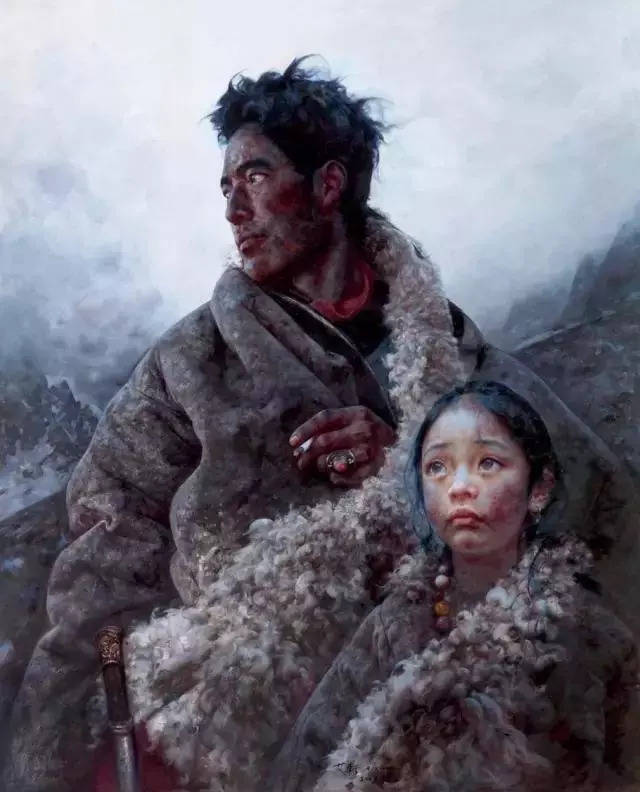 「艾轩作品集」西藏风情「西藏高原人物画」