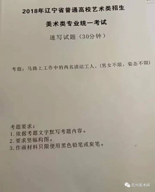 2018年全国各省美术联考考题大汇总