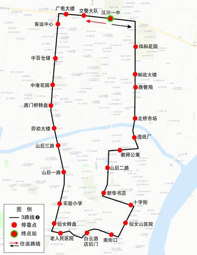 2018年汉川最全的公交路线图!值得收藏