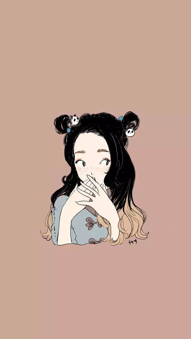 手机竖屏动漫插画小清新壁纸|插画师:chaki