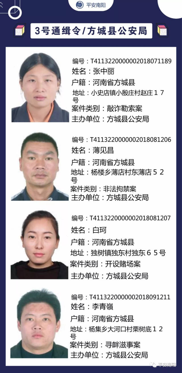 扫黑除恶通缉令!邓州11人被通缉!多为涉黑在逃人员.