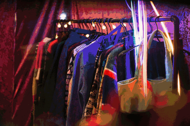 a shop selling retro style clothing and second-hand goods.