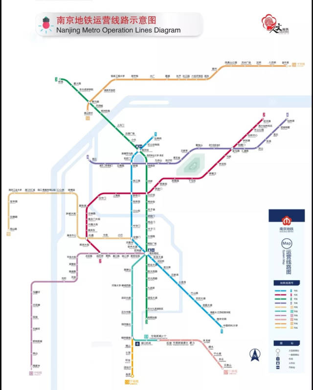 如上图,南京地铁运营线路图,和其地形图一样,呈放射性的.