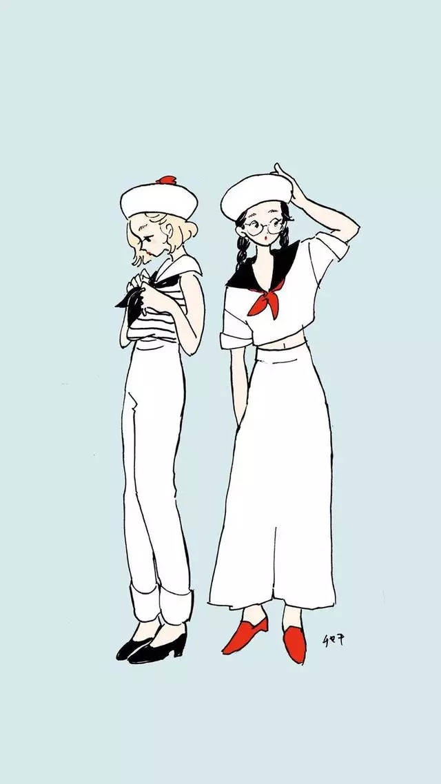 手机竖屏动漫插画小清新壁纸|插画师:chaki