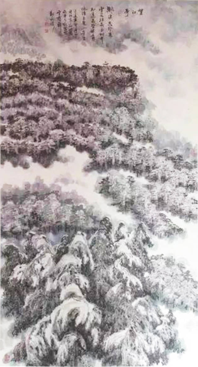 著名画家邹湘溪江南冰雪画作品赏析