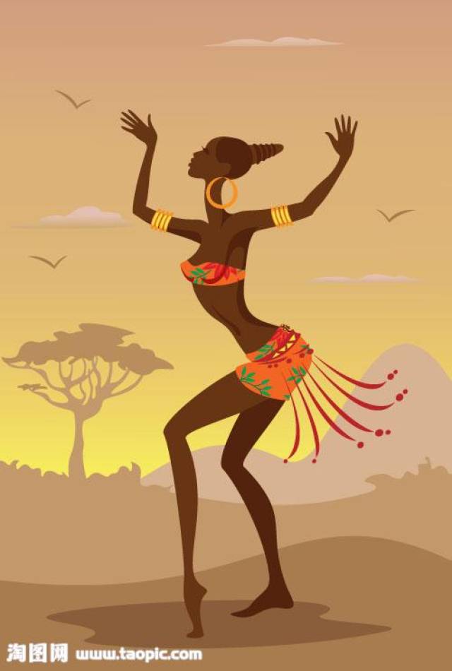 少儿创意美术《跳舞的非洲人》,热情洋溢的舞姿!