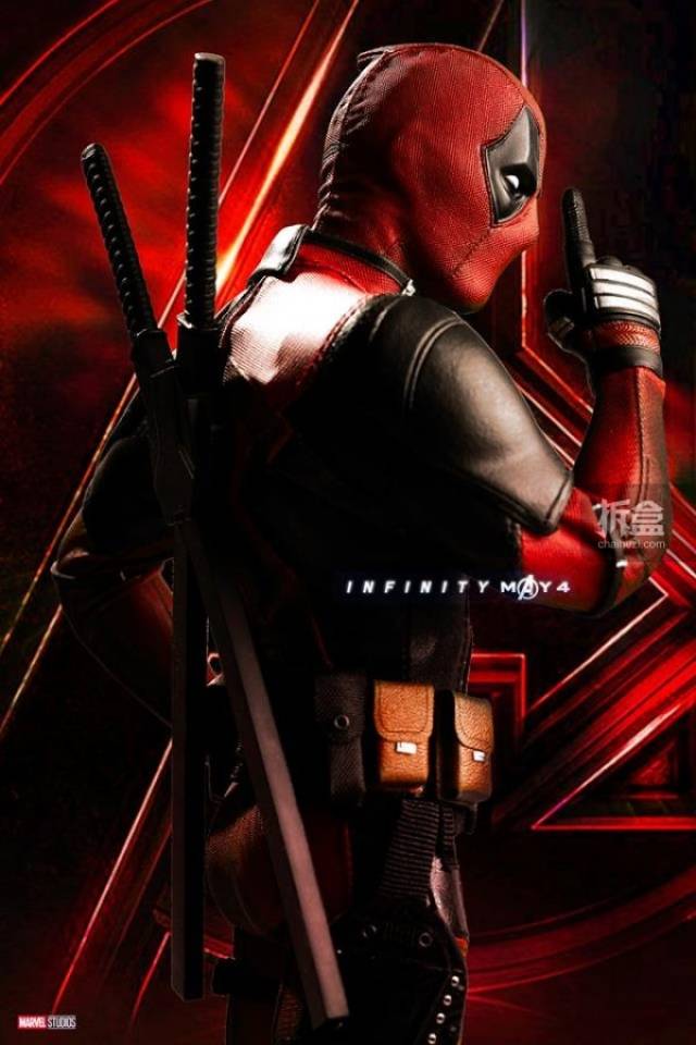 hottoys 漫威电影《死侍2》死侍deadpool 1:6 可动人偶 开箱