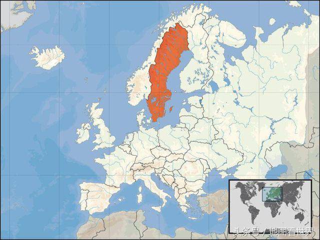 瑞典地理位置图瑞典地图瑞士地形图瑞典(sweden),全称瑞典王国(瑞典