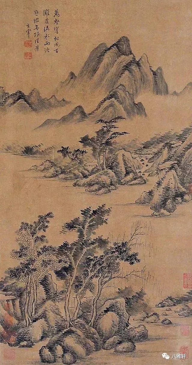 八雅轩丨【艺术经典】董其昌山水高清欣赏,细微处见精妙!