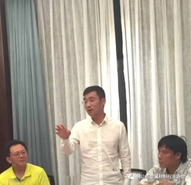青拓集团董事长姜海洪欢迎装饰用不锈钢冷轧板标准编写会议的参会代表