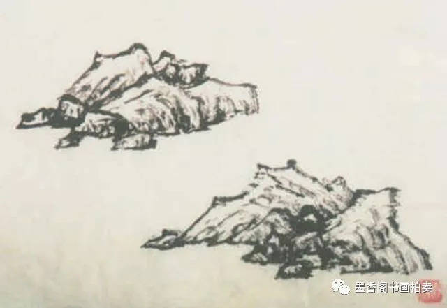 图文详解:山水画入门,各种效果山石的画法步骤(强烈建议收藏)