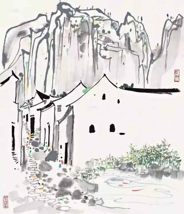 【人物】:中国当代著名画家——吴冠中先生作品