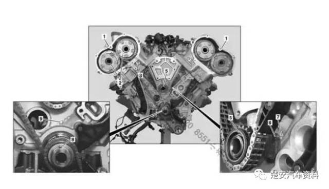 奔驰m272/m273发动机正时校对方法