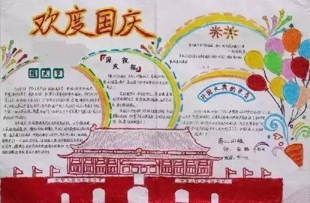 小小传承人:国庆节手抄报,环创不再愁