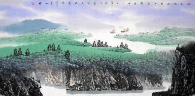 中国画家张泉踪山水国画作品欣赏