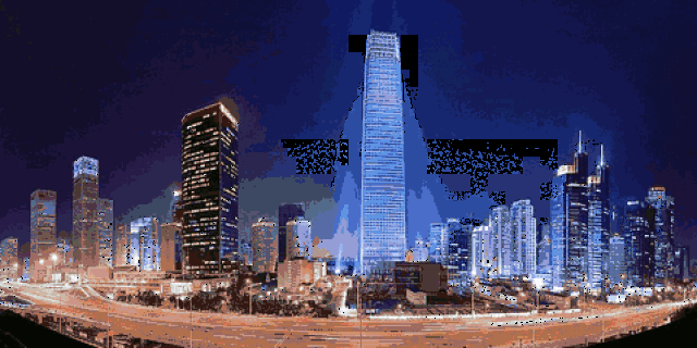 壁纸 大厦 建筑 夜景 480_240 gif 动态图 动图