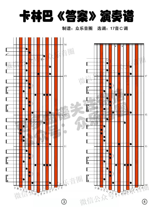 拇指琴卡林巴琴《答案》专用弹唱演奏教学【附曲谱】