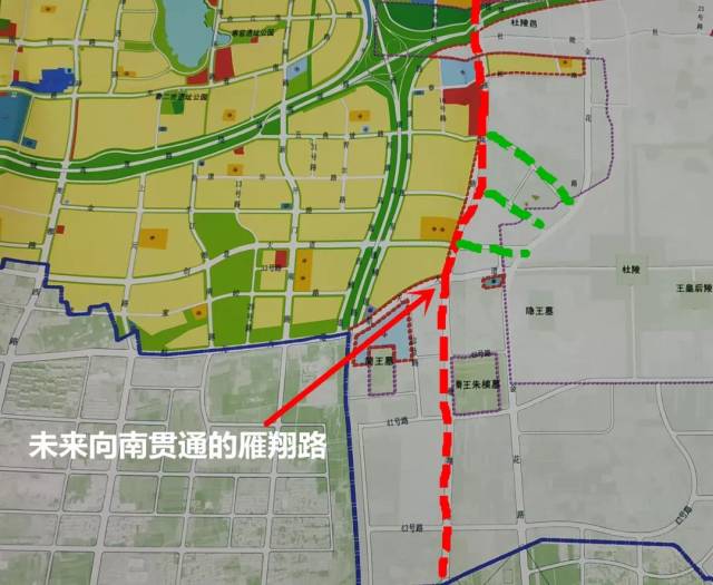 按规划雁翔路以后会避开杜陵保护区直线向北贯通,在改造过程中,我们