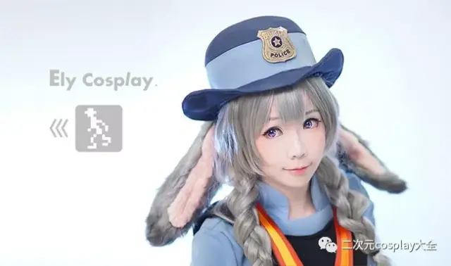 《疯狂动物城》朱迪cos,用一样的方式呈现了我们可爱的兔朱迪,特别