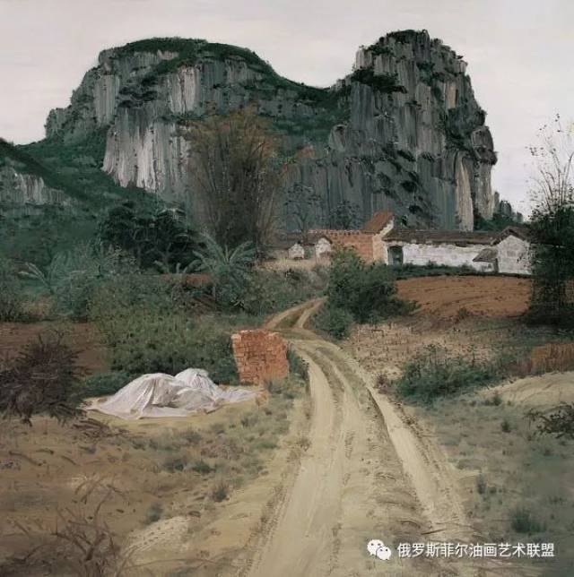 中国油画家杨诚风景油画作品欣赏