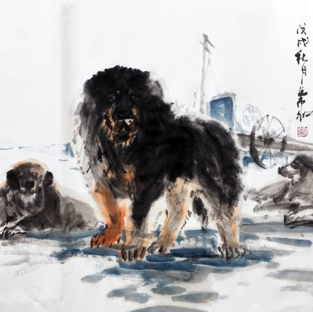 进可攻退可守——包布和蒙古獒犬系列作品欣赏