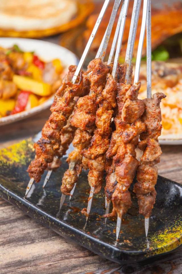 铁签羊肉串】