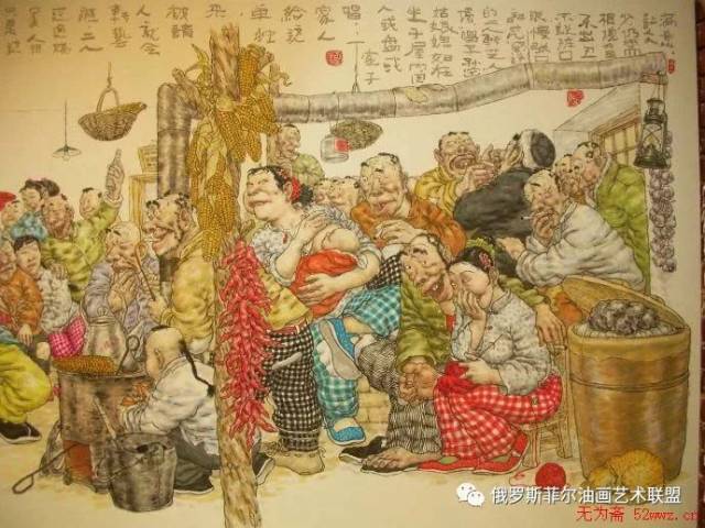 中国画家吴向东幽默风趣画作品欣赏