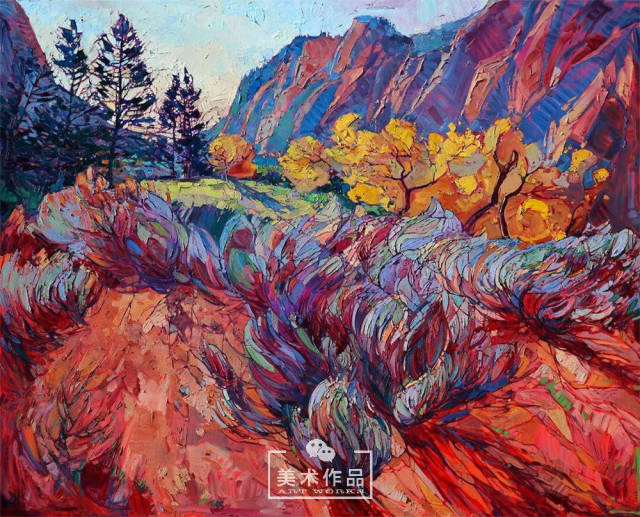 冷暖对比强烈_画色彩就要这么大胆——erin hanson