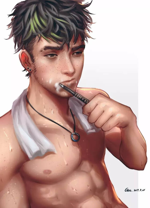 翻滚吧!二次元中的强壮肌肉男们