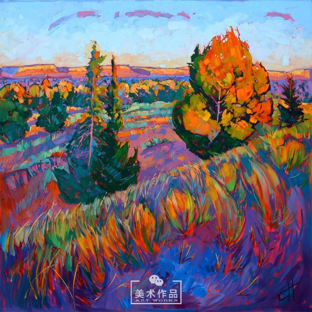 冷暖对比强烈_画色彩就要这么大胆——erin hanson