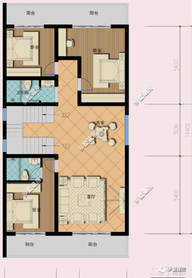 8×10自建房布局,8米宽10米深房子设计图 开间8米x进深10米,农村自建房别墅,四面开窗,怎样设计