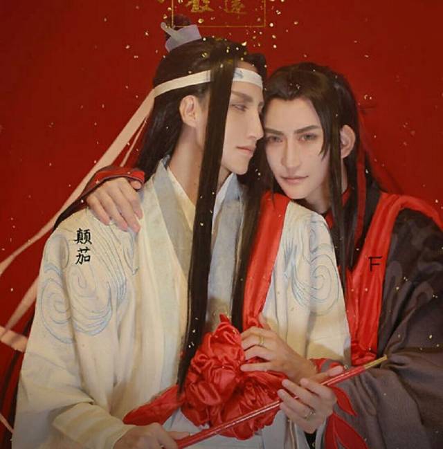 当两位情侣小哥哥cos《魔道祖师》后,忘羡很配神还原,图8最虐