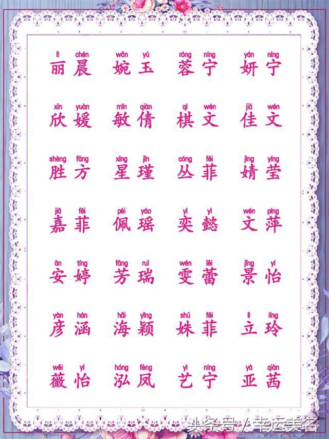 宝宝起名不仅要简单大气,还要有气质,超好听的名字大全分享