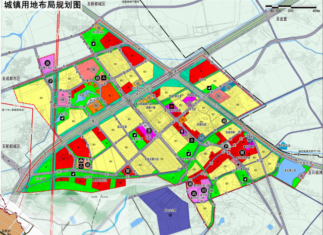 成都市新都区泰兴镇总体规划图(附毗河白鹭湾湿地公园