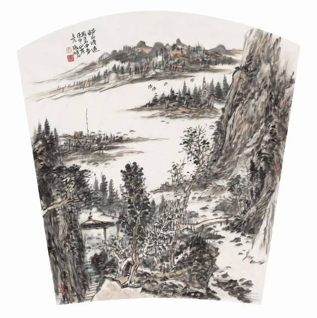 疏雨山深深||品著名画家张晓山水意境