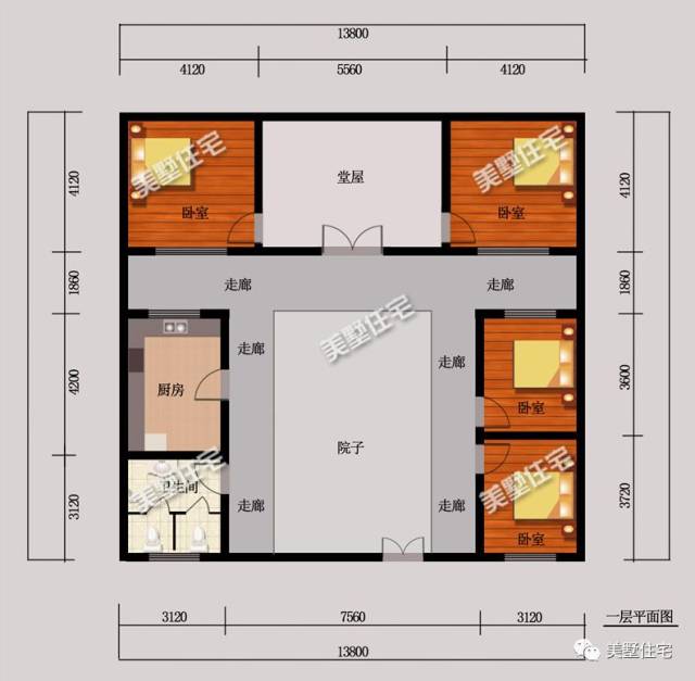 6款带堂屋农村别墅户型,保证50年不过时,一二三层都有