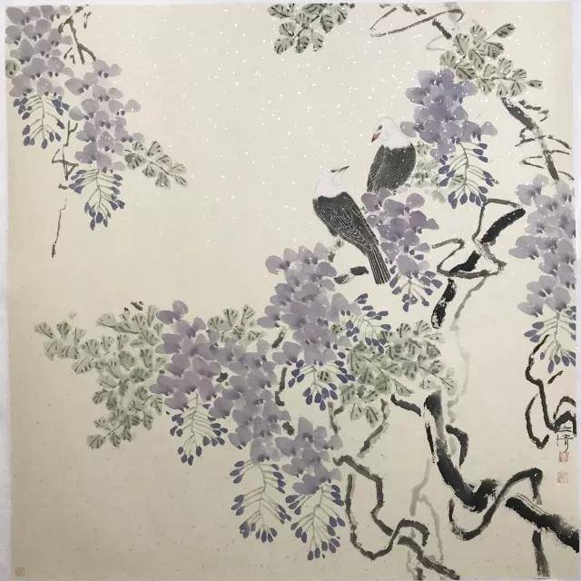 卢文清-水墨花鸟画作品欣赏