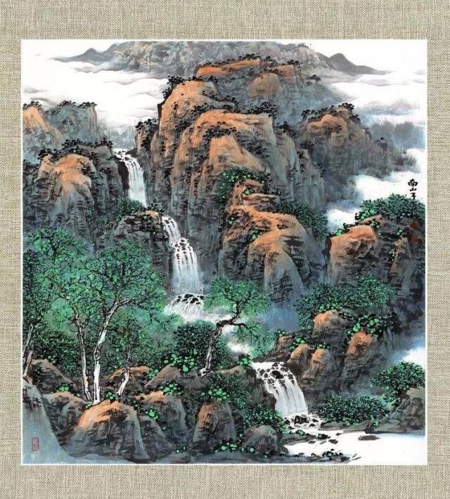 赵春秋老师的冰雪山水画得精妙绝伦,这是众所周知的,其实他的青绿