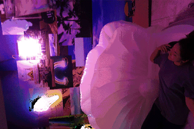 甜蜜棉花糖,浪漫彩虹和星空.