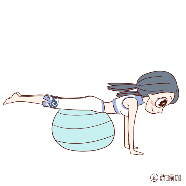 动作一:后抬腿提臀