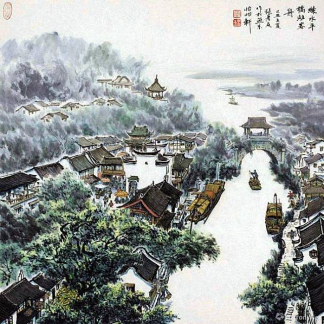 南乡旧梦——张孝友写意山水画欣赏